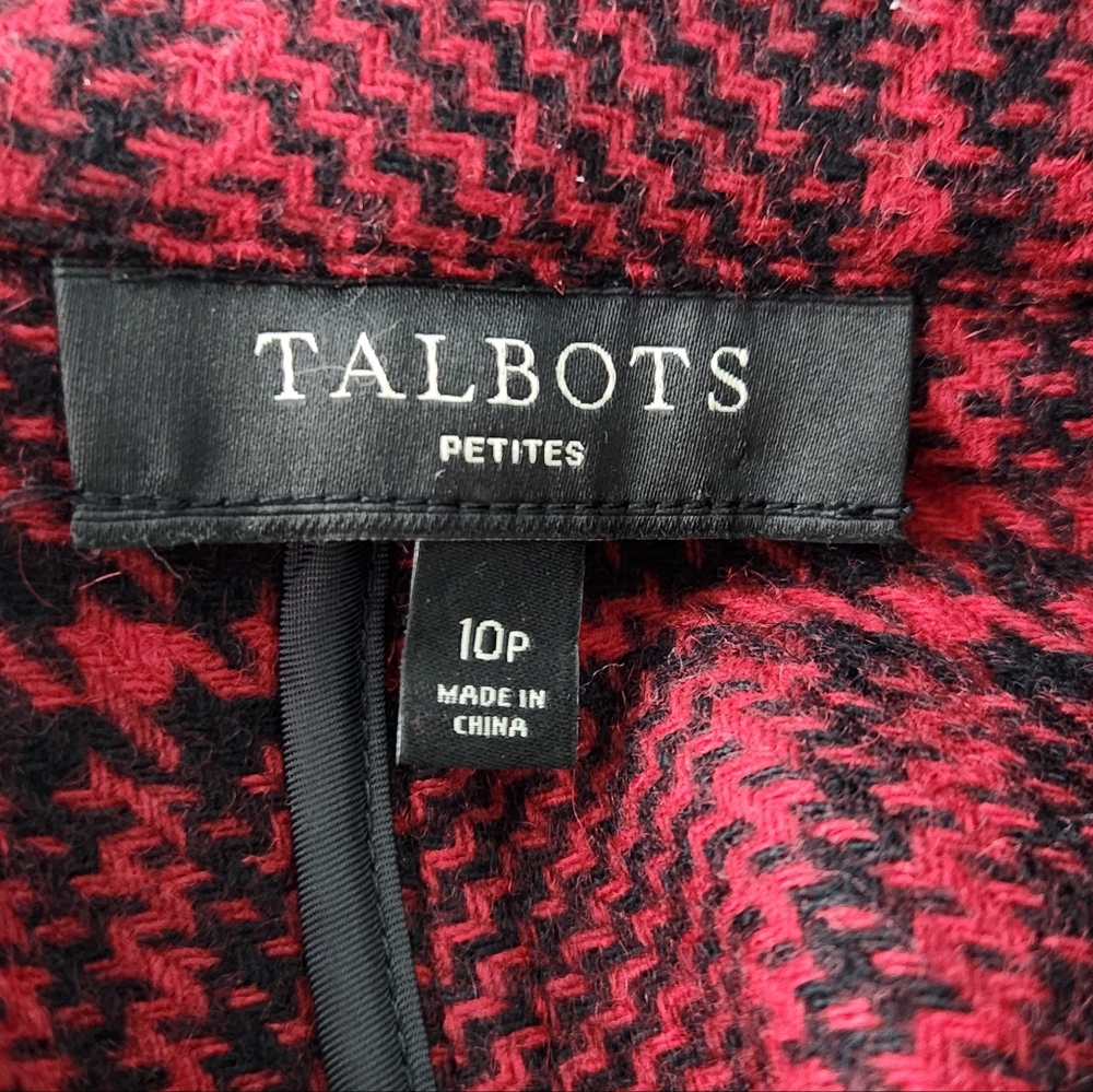 Talbots Red Plaid Jacket - Picture 4 of 5